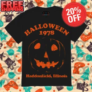 Pumpkin Halloween 1978 Haddonfield Illinois Vintage Shirt