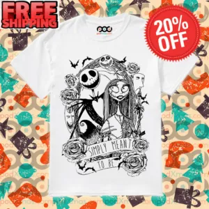 Jack Skellington Simply Meant To Be Halloween Vintage Shirt