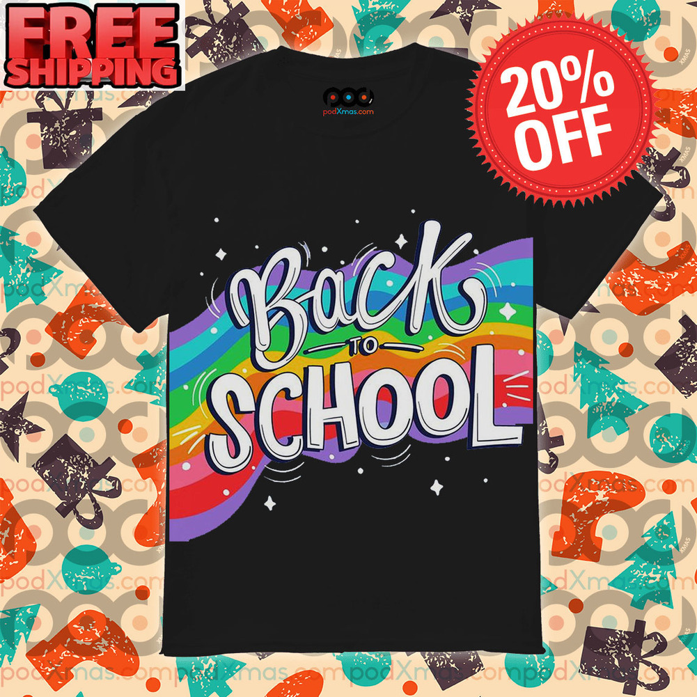Rainbow Back To School Graphic Vintage Shirt