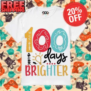 Donut 100 Days Brighter Graphic Shirt