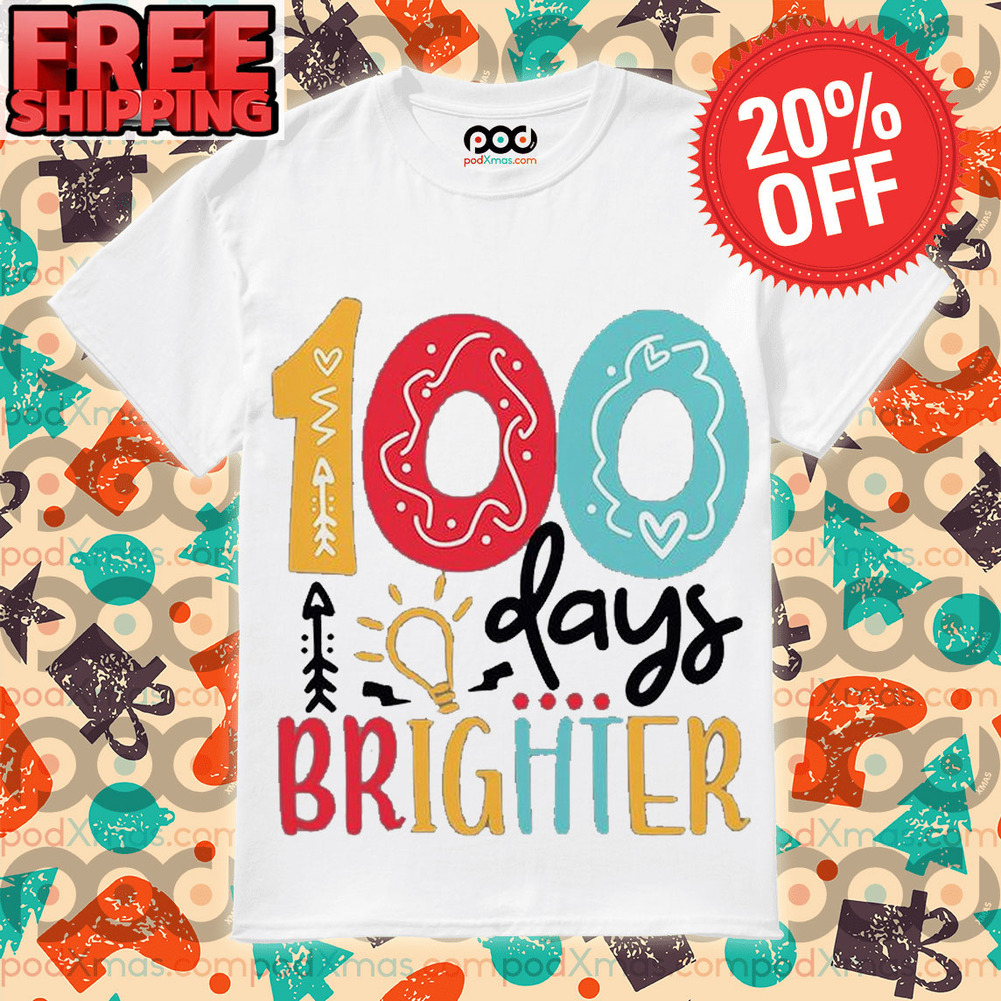 Donut 100 Days Brighter Graphic Shirt