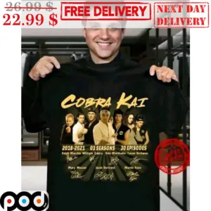 Cobra Kai 2018-2021 03 Seasons 30 Episodes Signature Shirt