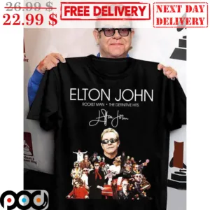 Elton John Rocket Man The Definitive Hits Signature Shirt