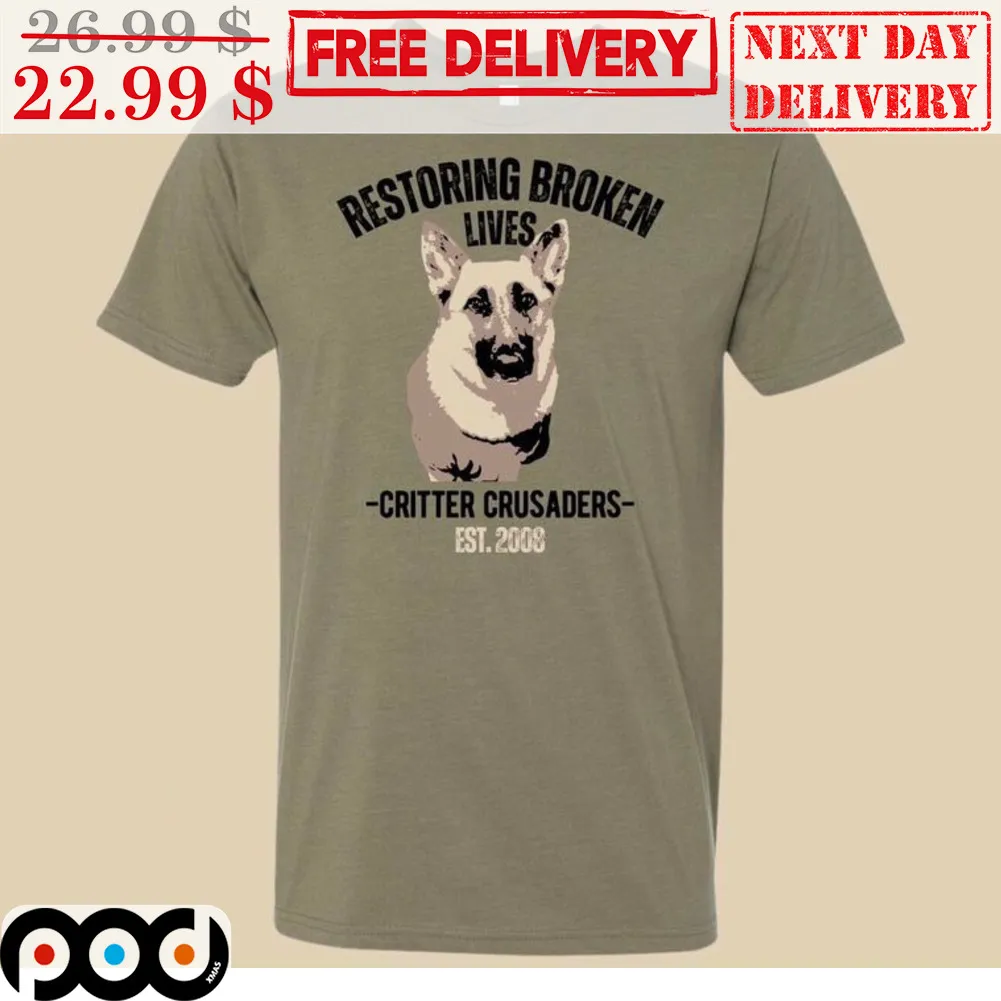 Restoing Broken Lives Critter Crusaders EST 2008 Vintage Shirt