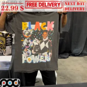 Black Power Zack Taylor Power Rangers Shirt