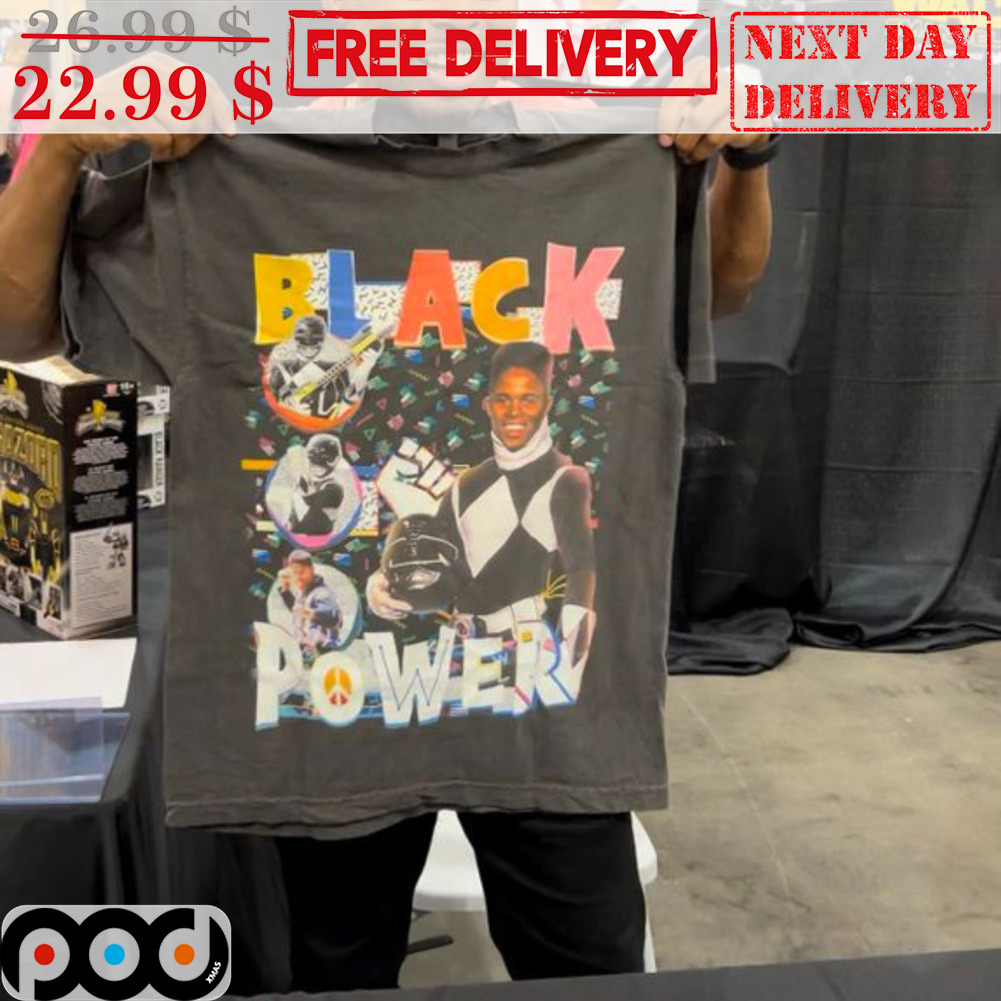 Black Power Zack Taylor Power Rangers Shirt