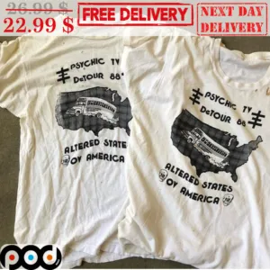 Bus Psychic TV Detour 88 Altered States Ov America Shirt