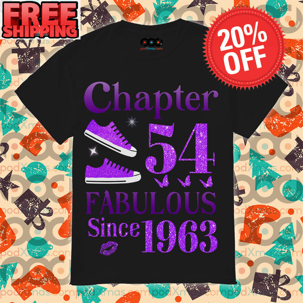 Personalized Shoes Chapter 54 fabulous since 1963 Purple shirt