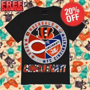 Red Bengals Fc Cincinnati Logo Sport Team Shirt