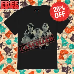 Family Cartoon Middle Finger Fuck Canceled Shirt