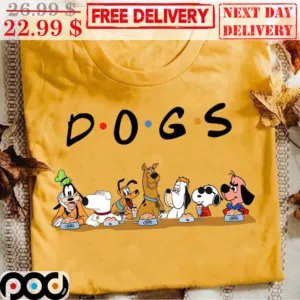 Dogs Friend Goofy Brian Griffin Pluto Scooby Doo Droopy Snoopy Shirt