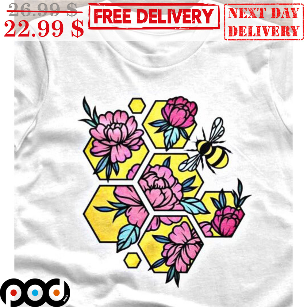Hexagon Flower Bee Shirt