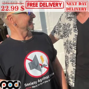 Society Against Noise Here To Turn You Down Shirt