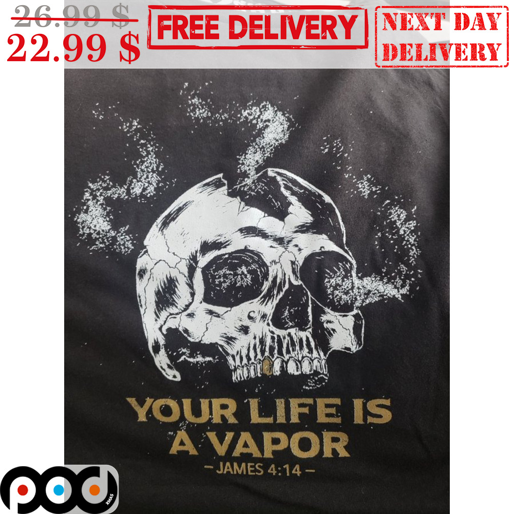 Skull Your Life Is A Vapor Vintage Shirt