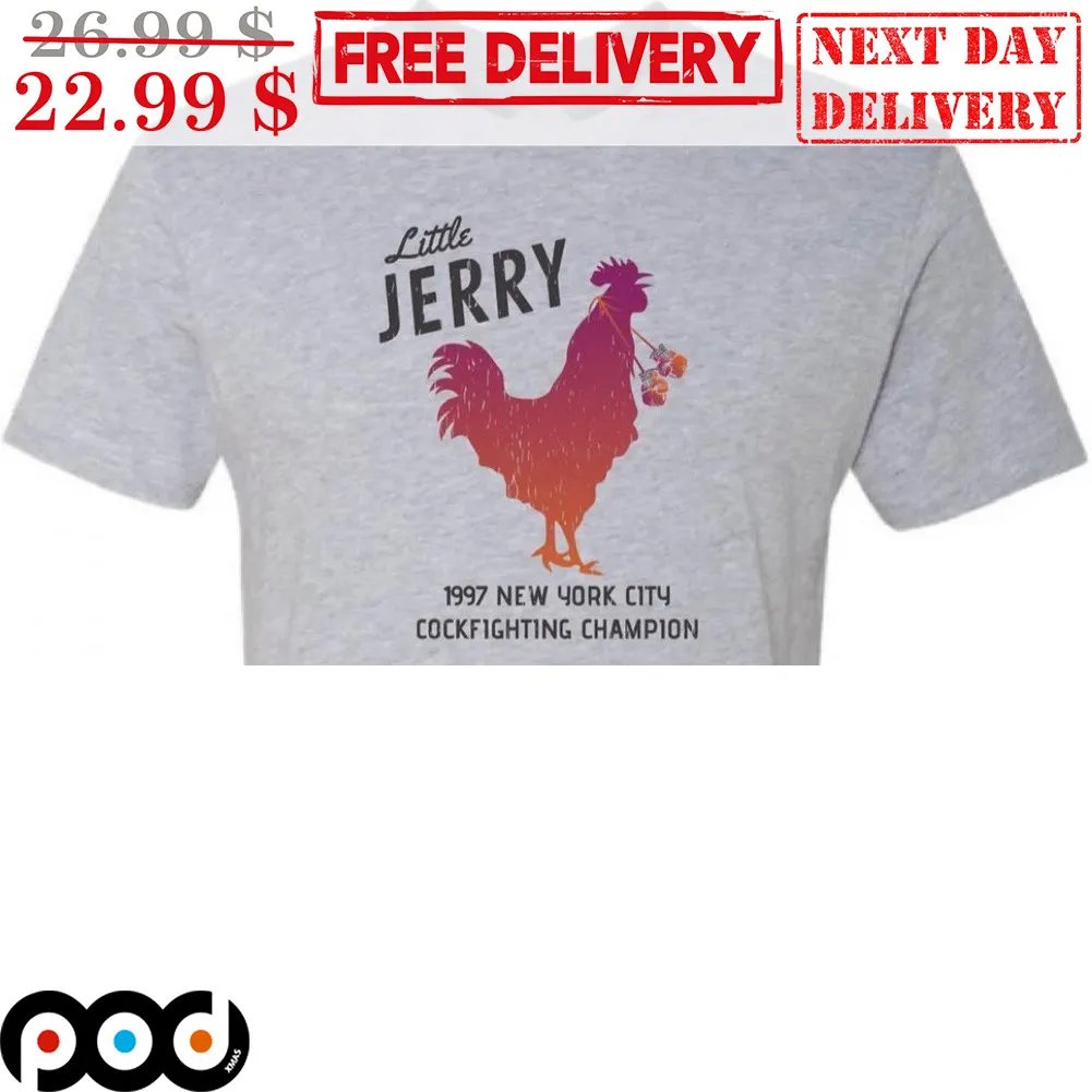 Chicken Little Jerry 1997 New York City Cockfighting Champion Vintage Shirt
