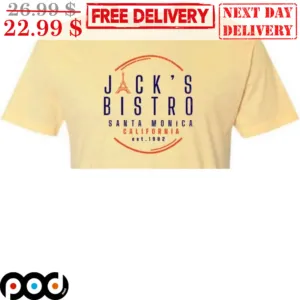 Jack's Bistro Santa Monica California Est 1982 Shirt