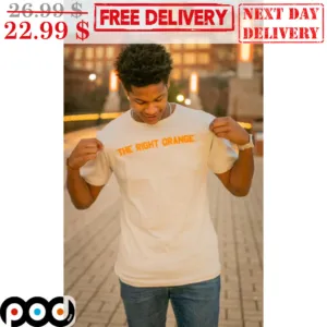 The Right Orange Pantone 151 C Vintage Shirt