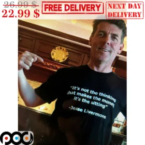 It's Not The Thinking That Makes The Money It's The Sitting Jesse Livermore Shirt