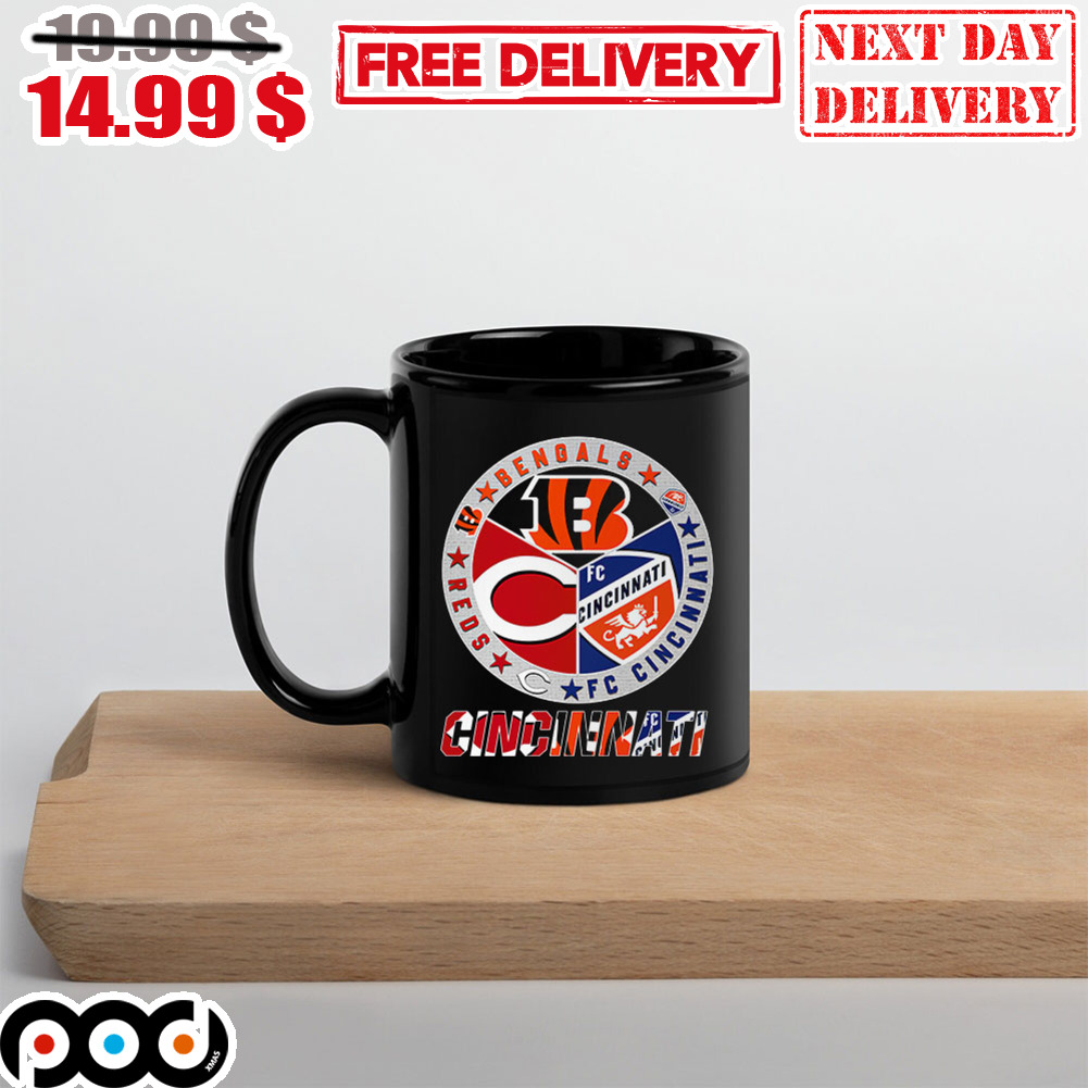 Get Red Bengals Fc Cincinnati Logo Sport Team Mug For Free Shipping •  Podxmas