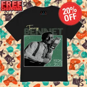 Tony Bennett RIP 1926-2023 Portrait The Legend Thank You For The Memories Vintage Shirt