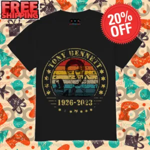 Tony Bennett 1926-2023 Portrait Thank You For The Memories RIP Sunset Vintage Shirt