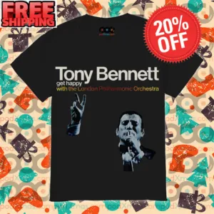 Tony Bennett Get Happy With The London Philharmonic Orchestra RIP 2023 Vintage Shirt