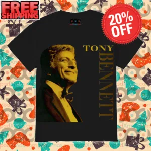 Tony Bennett Smile Rest In Peace Portrait 2023 Vintage Shirt