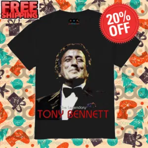 The Legendary Tony Bennett Rest In Peace Portrait 2023 Thank You For The Memories Vintage Shirt