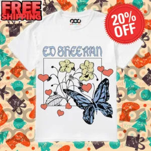 Ed Sheeran Butterfly The Mathematics Tour Vintage 2023 Shirt