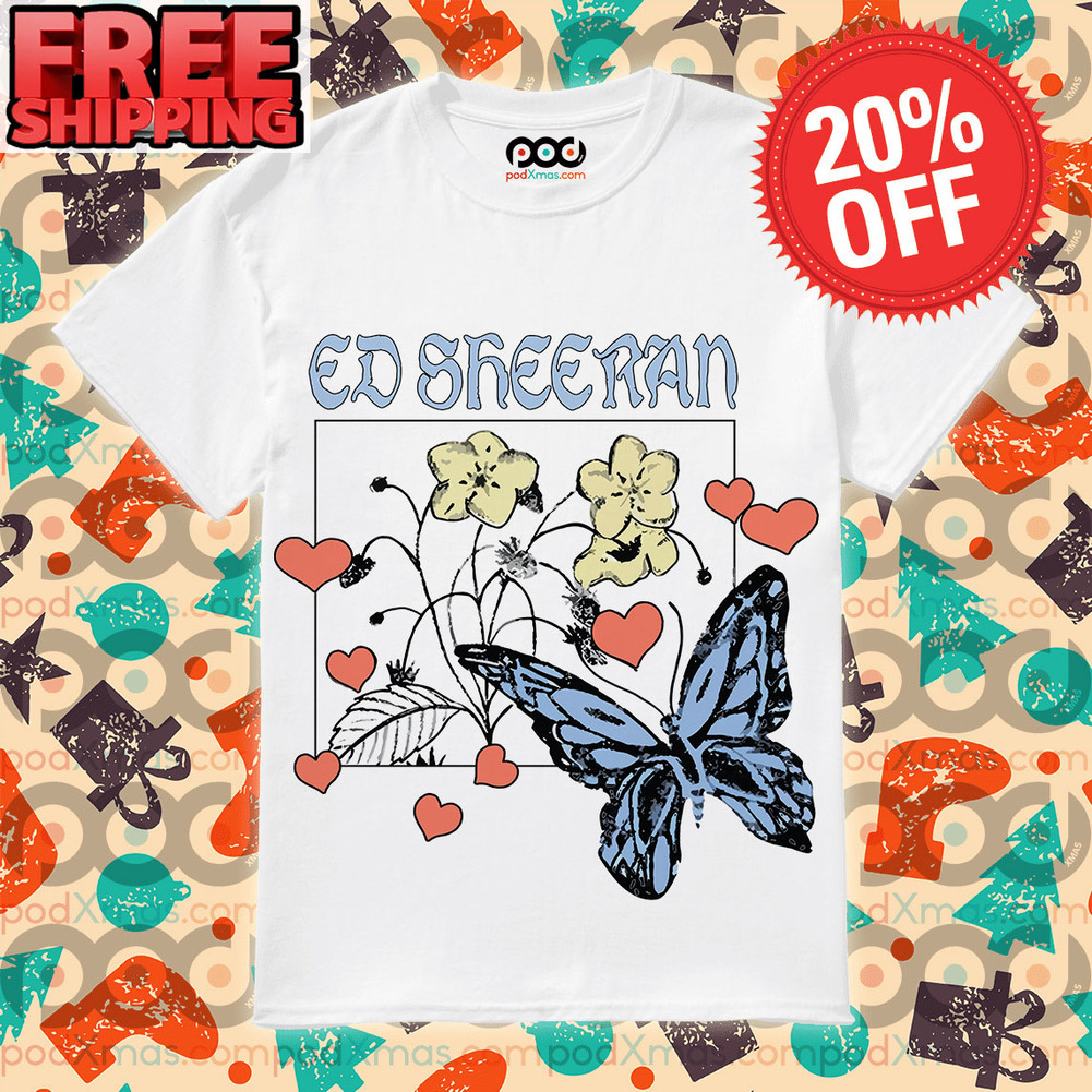 Ed Sheeran Butterfly The Mathematics Tour Vintage 2023 Shirt