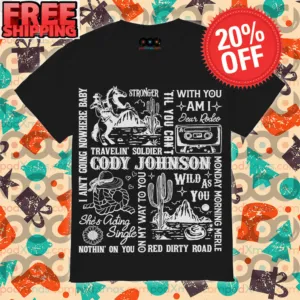 Cody Johnson Travelin' Soldier Western Cowboys Country Music Vintage Shirt