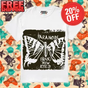 Paramore Brand New Eyes Butterfly Vintage Shirt