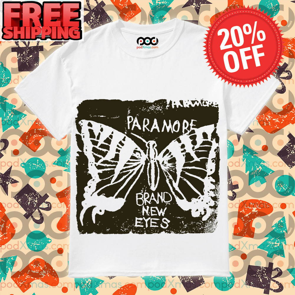 Get Paramore Brand New Eyes Butterfly Vintage Shirt For Free Shipping •  Custom Xmas Gift