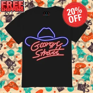 George Strait Cowboys Hat Neon Country Music Shirt