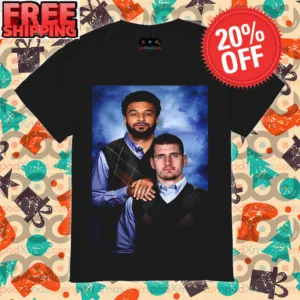 Nikola Jokic Jamal Murray Denver Nuggets Player Portrait Shirt