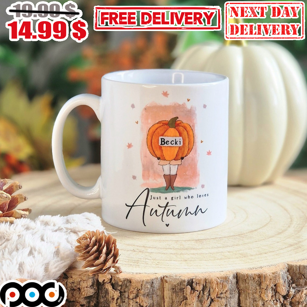Becki Pumpkin Just A Girl Who Loves Autumn Mug