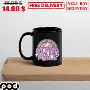 Rainbow Unicorn Alpha Male Coffee Mug