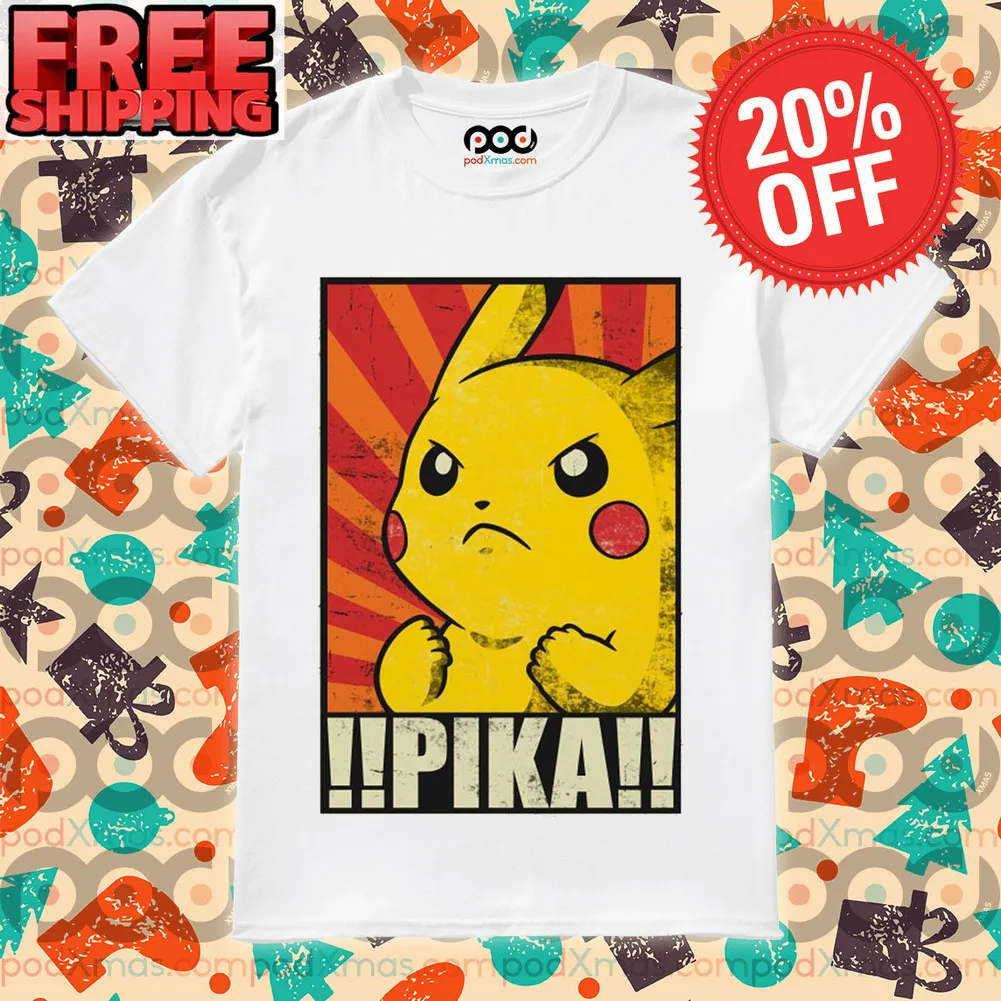 Pikachu Pika Pokemon Graphic Vintage Shirt