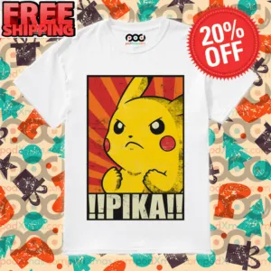 Pikachu Pika Pokemon Graphic Vintage Shirt