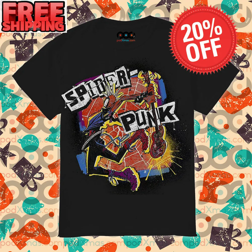 Spider-Punk Spider-Man Across Into The Spider-Verse Graphic Art Shirt