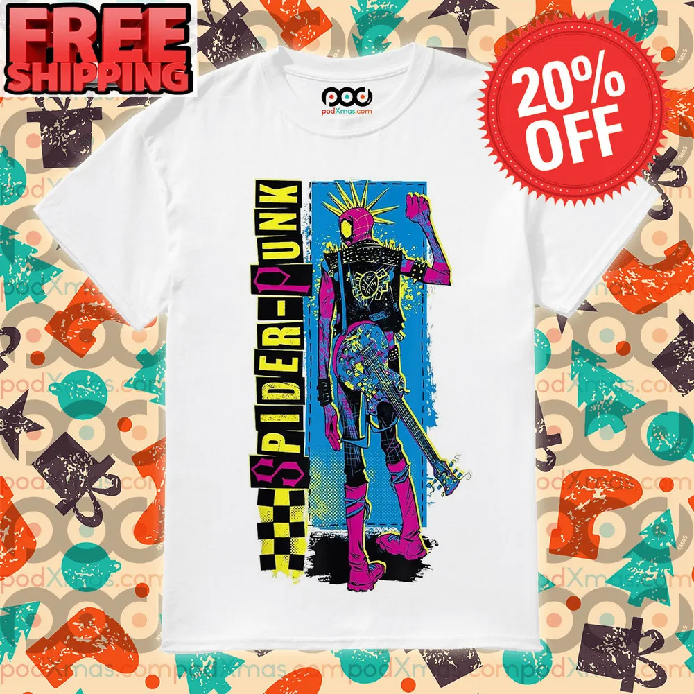 Spider-Punk Spider-Man Across Into The Spider-Verse Graphic Art Shirt