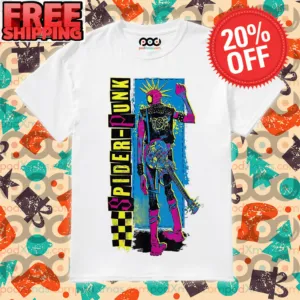 Spider-Punk Spider-Man Across Into The Spider-Verse Graphic Art Shirt