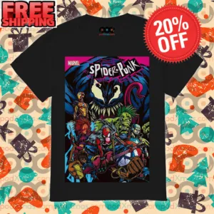 Spider-Man Across The Spider-Verse Spider-Punk Graphic Art Shirt