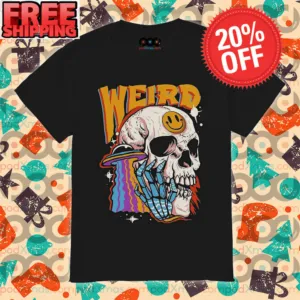 Skull Smile Face Weird Spaceship Shirt
