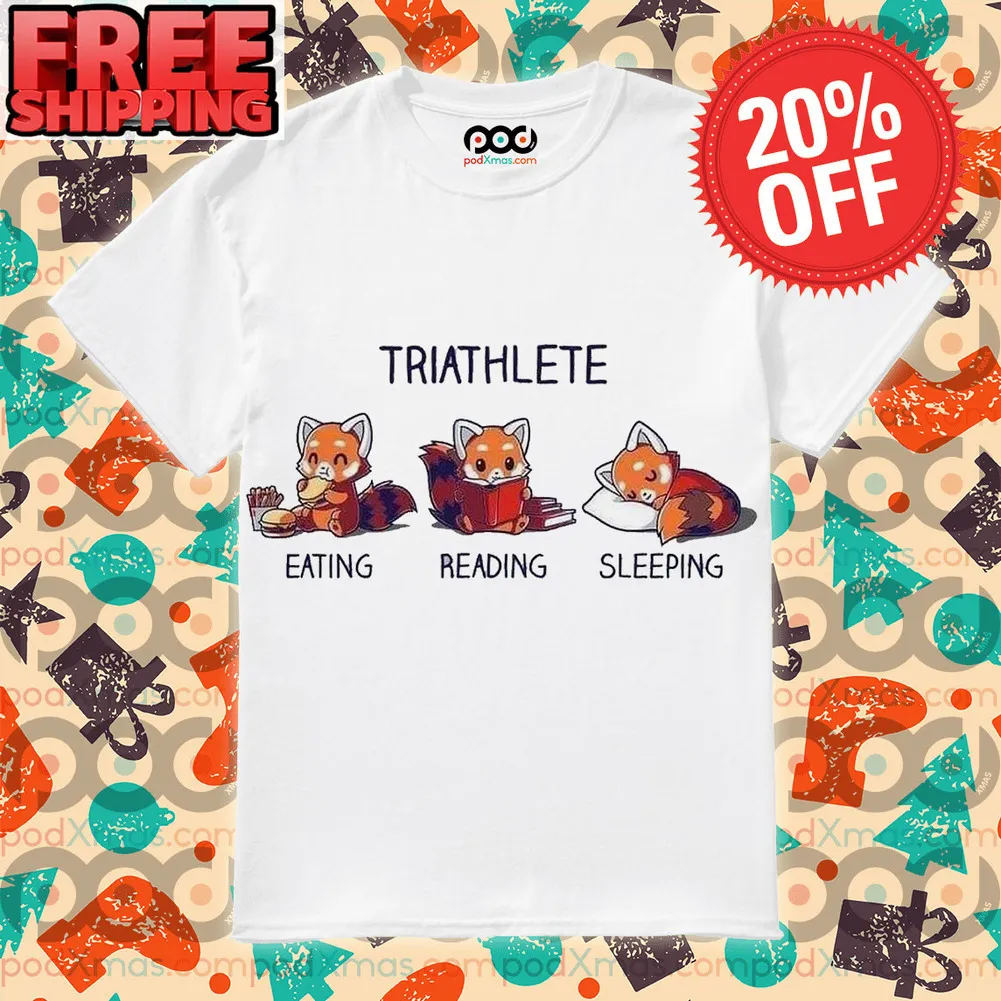 Fox Triathlete Eating Reading Sleeping Shirt