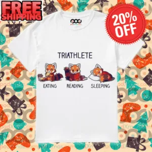 Fox Triathlete Eating Reading Sleeping Shirt
