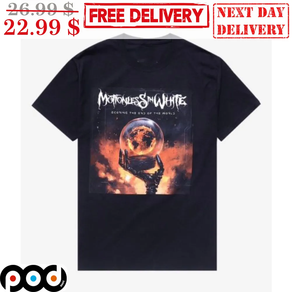 Motion Less In White Scoring the End of the World Shirt