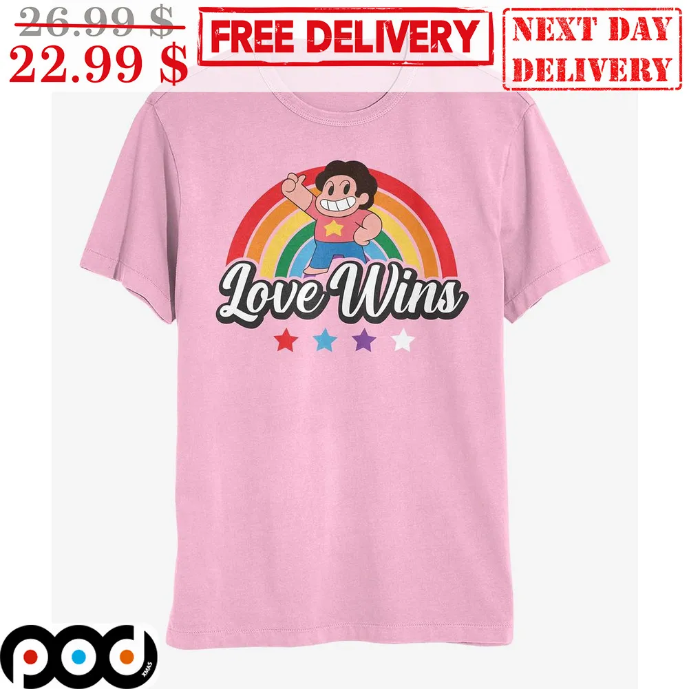 Steven Universe Love Wins Rainbow Shirt