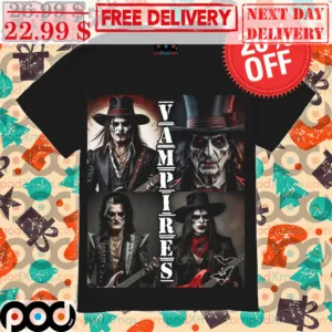 Vampires Johannes Eckerström Gene Simmons Rock Band Shirt