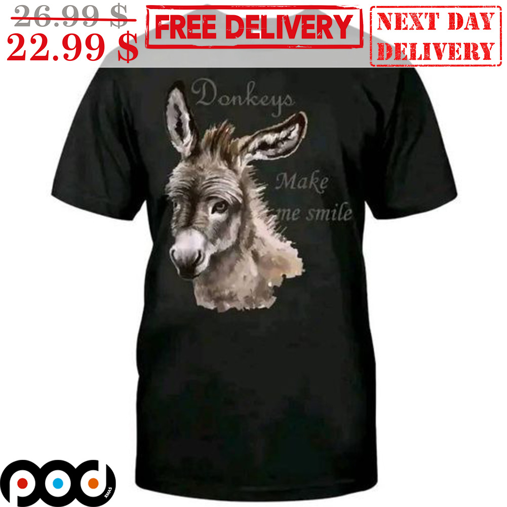 Donkeys Make Me Smile Vintage Shirt Donkeys Make Me Smile Vintage Shirt